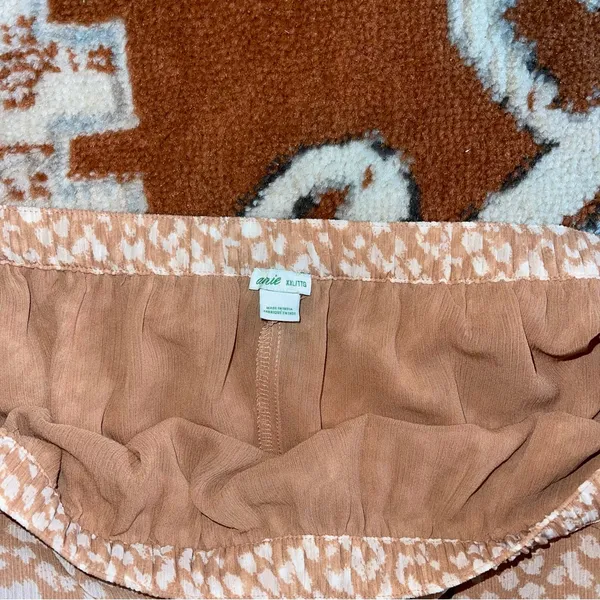 Aerie Chiffon Midi Skirt in Raw Sienna - Image 3