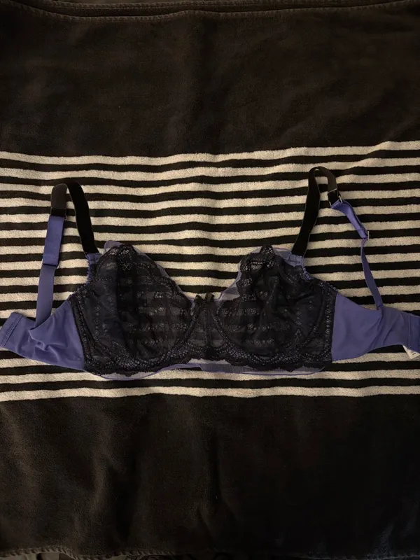 Unveiled Indigo & Black Lace Bra 32DDD - Image 2