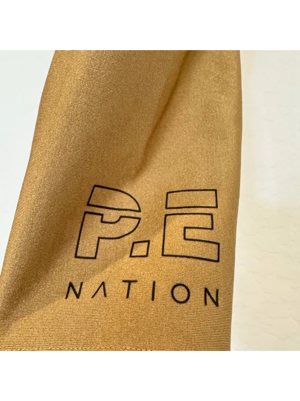 PE Nation High Rise Logo 7/8 Leggings Small Streetwear Blockette‎ Gorpcore Gym - Image 9