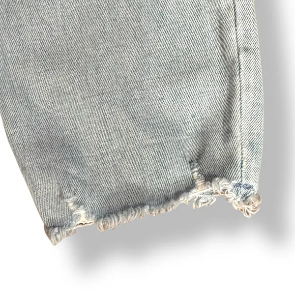 Abercrombie & Fitch Simone High Rise Slim Jeans Distressed Light Wash Raw Hem 25 - Image 5