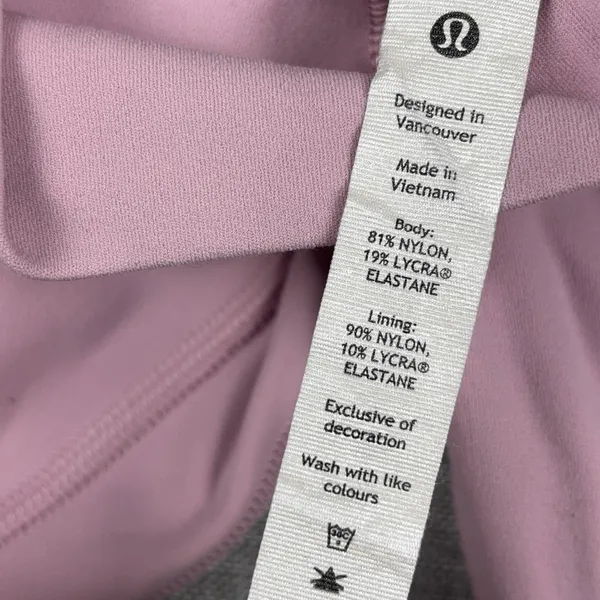Lululemon Leggings Womens 0 Pink High Rise Ankle Yoga Pants Stretch LW5CT1S - Image 9