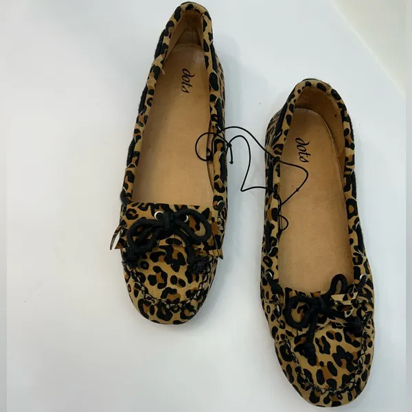 NWOT Dots Leopard Print Women's Flats size 9 Brown - Image 2