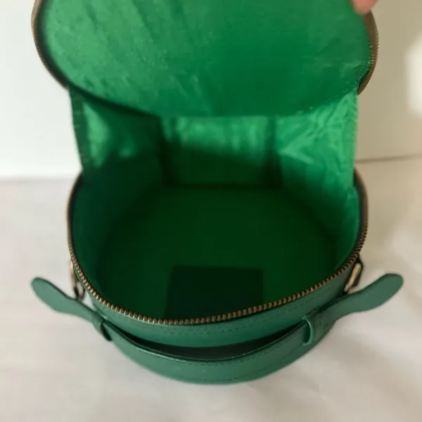 Breakfast Friend Green Designer Circle Bag with Colorful Graphics - Image 5