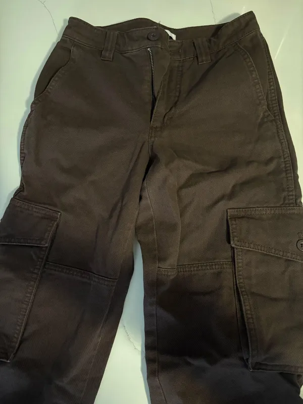 Aritzia TNA Cargo Brown Pants - Image 2