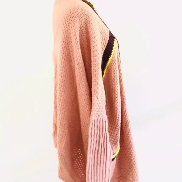 Umgee Oversized Wrap Sweater Draped Boho Crochet Chunky Swing Cardigan‎ Jacket. - Image 5