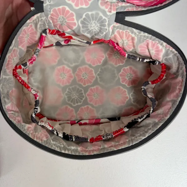 Vera Bradley OS Cosmetic Case Cherry Blossoms Floral Quilted Travel Vanity Bag - Image 8