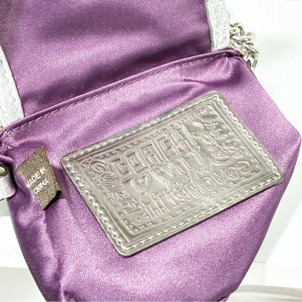 COACH POPPY SILVER SEQUINS TURNLOCK POUCH CROSSBODY MINI BAG‎ Pouch - Image 5