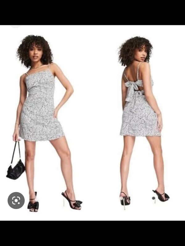 NEW MISSGUIDED Dalmatian open back dress - Image 2