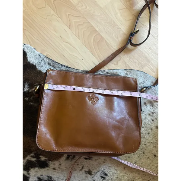 Patricia Nash Nazaire crossbody‎ bag Brown Leather - Image 15