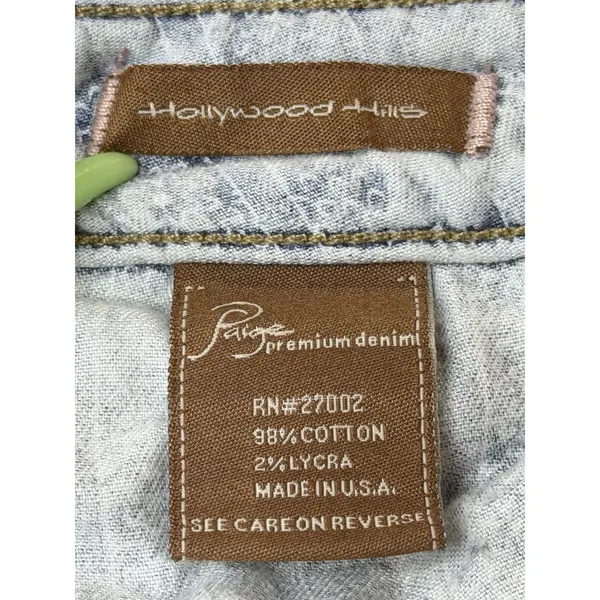 Paige Hollywood Hills Jeans Women 27 Low Rise Bootcut Flare Medium Wash USA - Image 5