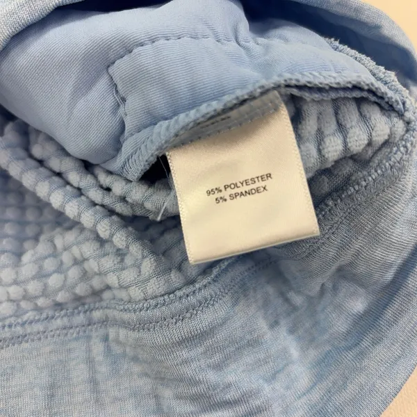 Peter Millar Women's XL Blue Full Zip Waffle Performance Golf Hoodie Crown Sport - Image 8