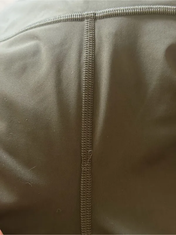 Lululemon Olive Green Athletic Leggings with Stripe - Image 8