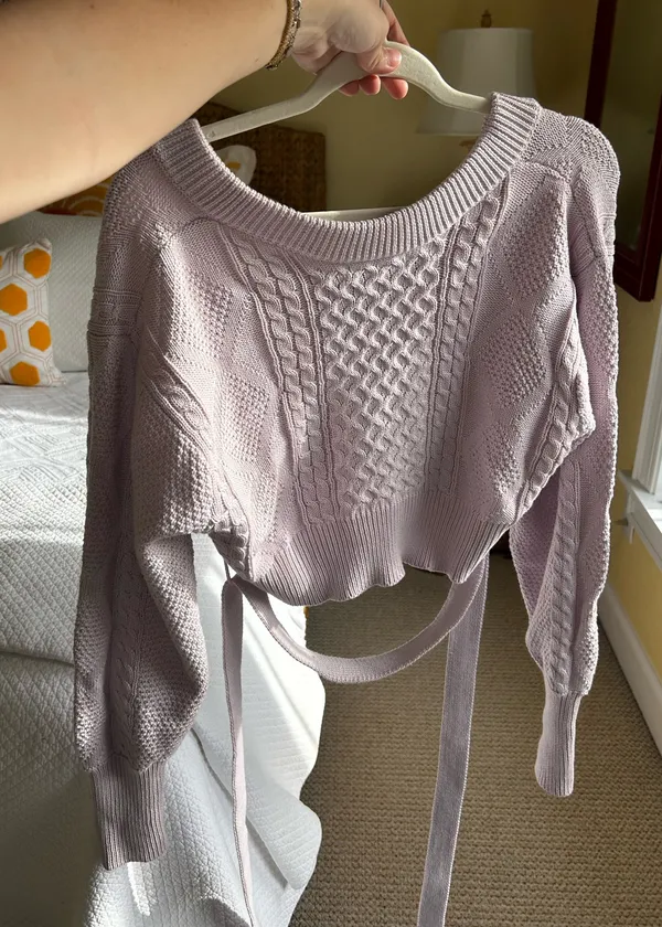 These Three Boutique Lavender Sweater - Image 4