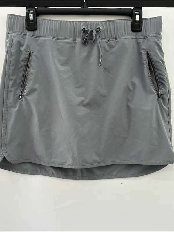 Athleta Stretch In Skort Skirt Cobblestone Gray Medium 438956 - Image 5