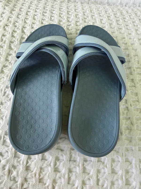 Vionic Merced Blue Cross Strap Slide Orthotic Sandals Women's Size 8 EU 38.5 - Image 8
