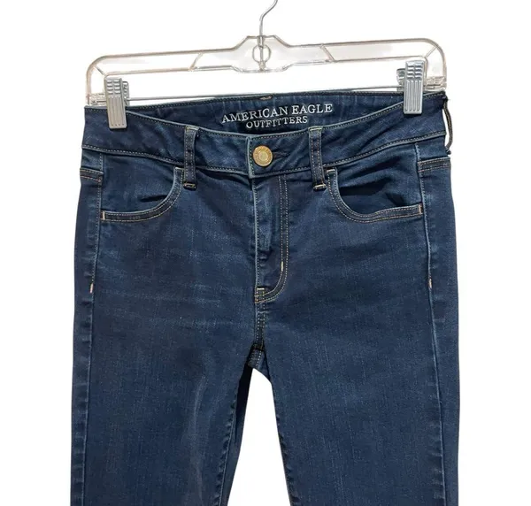 American Eagle Outfitters Jegging Dark Wash Women’s Size 4 Regular - Image 4