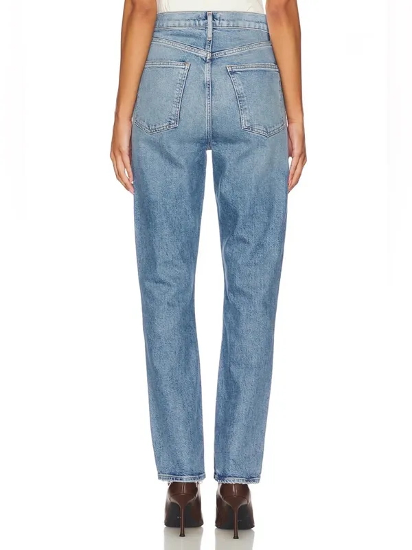 Agolde High Rise Stovepipe Denim Jeans 27” Waist - Image 2