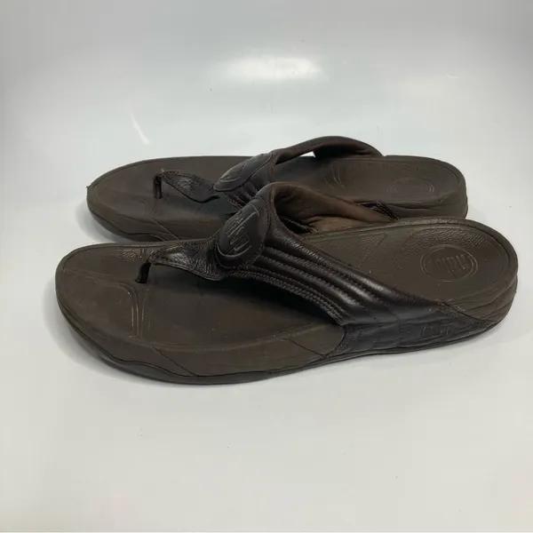 Fitflop brown sandals flip flops size‎ 10 - Image 2