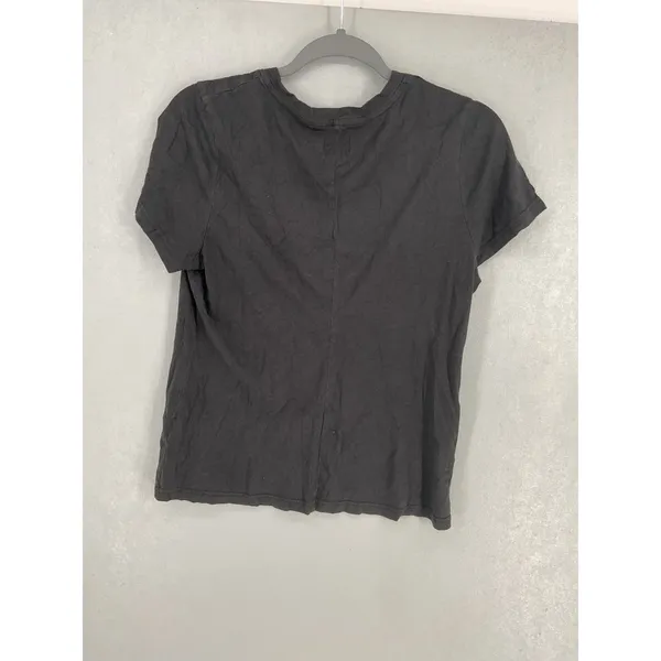 UGG Womens T-Shirt Black Cotton Modal Short Sleeve Crew Neck RTW Size M - Image 3