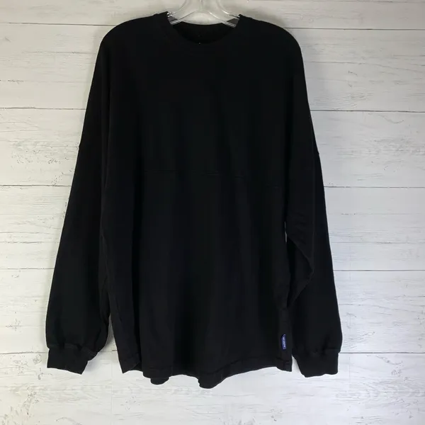 Spirit Jersey "Vegas" black jersey shirt women's puffy spellout size large - Image 3