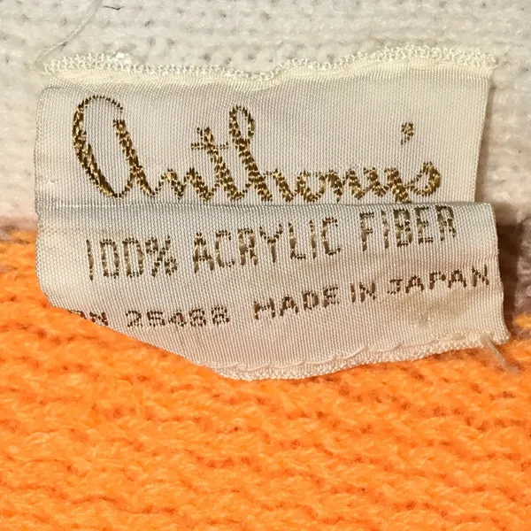 Anthony's Vintage Striped Knit Mini Sweater Dress Tunic‎ Sleeveless Small Pastel - Image 3