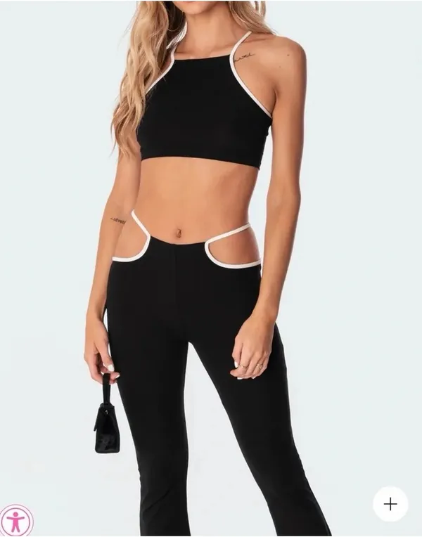 Edikted Milani Cut Out Top and Pants Set - Image 3