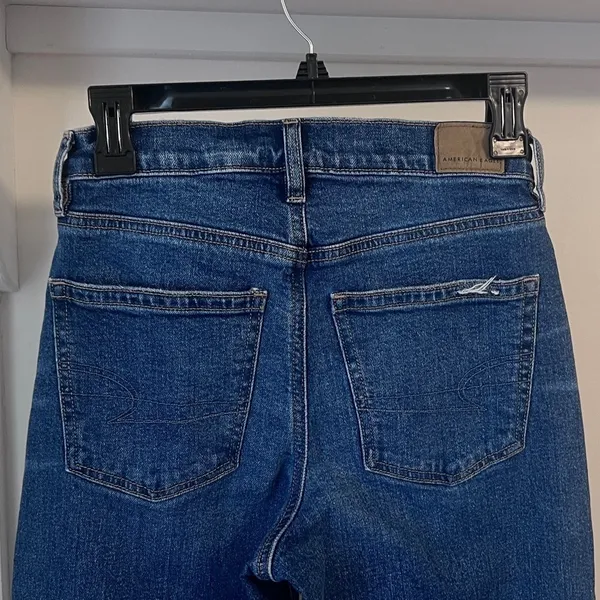 Final Price American Eagle Super High Rise Baggy Straight - Image 5