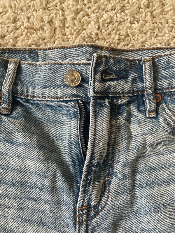 American Eagle Blue Jean Shorts Denim Size XS - Image 2