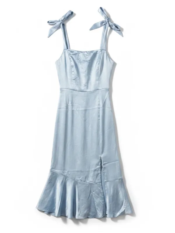SKIES ARE BLUE Baby Blue Dress Formal Midi Size Small. NWT - Image 2