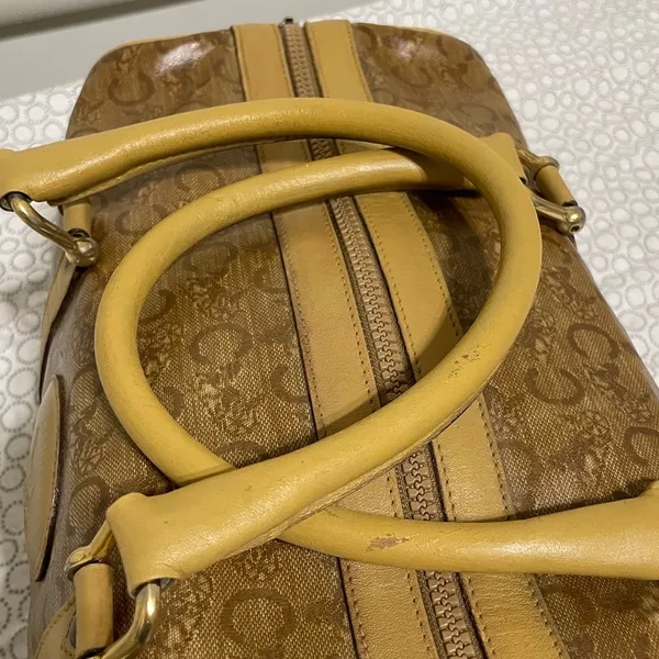 Celine PVC Classic Beige/Brown Duffel Bag - Image 13
