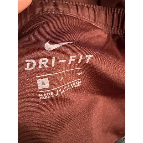 Nike Womens Dri-FIT Running Shorts‎ Burgundy Maroon Size S 3436 - Image 4