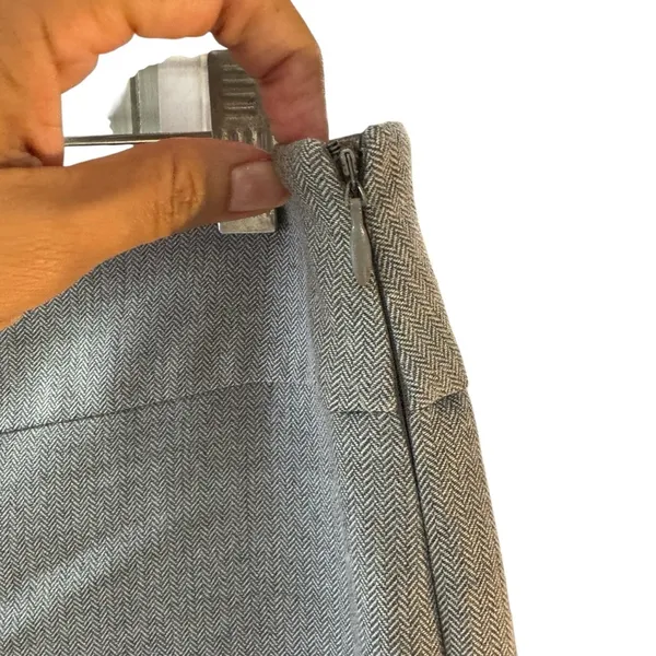 Ann Taylor Wool‎ Blend Straight Leg Trouser Pants Size 6 Gray Office Work Career - Image 3