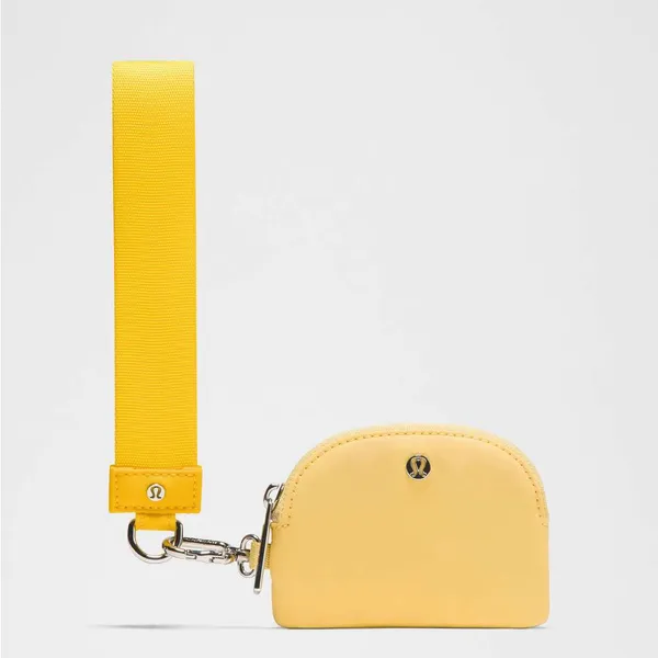 $48 NWT LULULEMON - Maize Yellow / Lemon Wash Dual Pouch Wristlet - Image 2