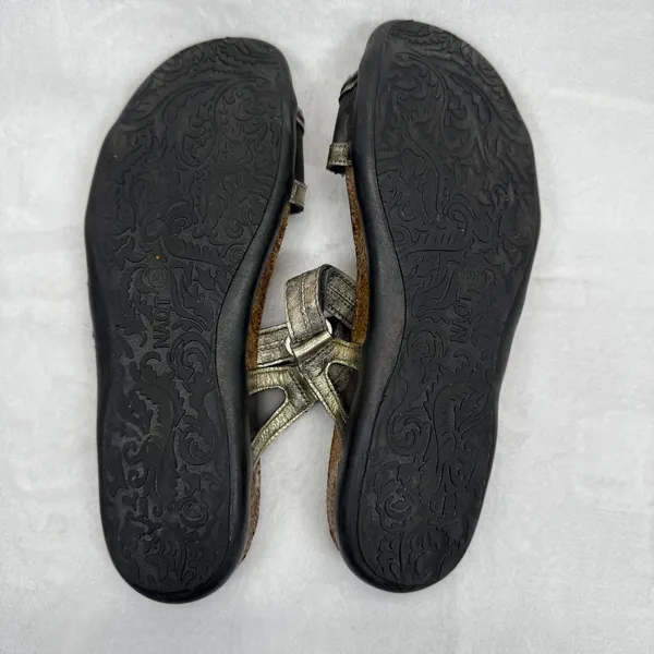 Naot Yarrow Sandals Metallic‎ Leather Comfort Adjustable Strap Size 40 - Image 10