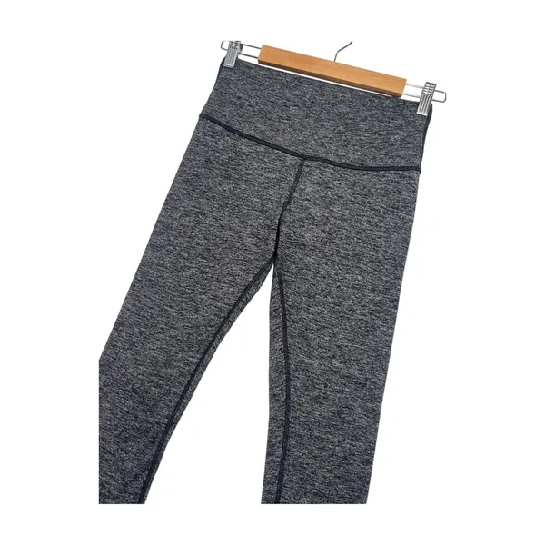 Lululemon Wonder Under High Rise Tight Womens 8 Gray Space Dye Yoga Pants Gym - Image 5