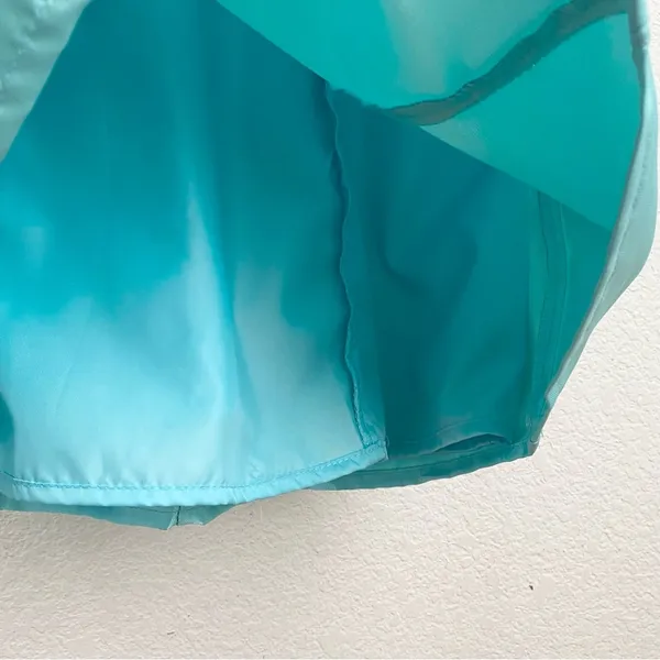CURRENT MOOD Dolls Kill Pixie Stardust Satin Bow Straps Aqua Mini Dress Size S - Image 8