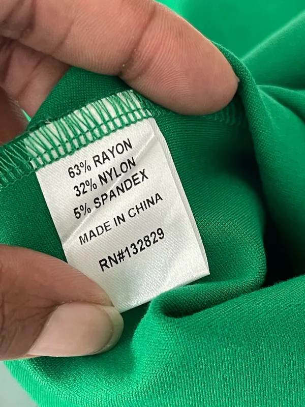SUPERDOWN | Ryleigh Strapless Kelly Green Column Gown with Front Slit Sz S - Image 9