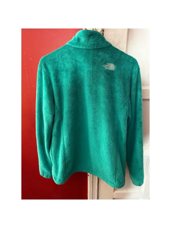 The North Face Women's Fleece Osito Jacket Green - Image 7