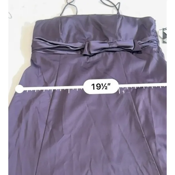 Vintage 80s Madison Leigh Eggplant Purple Sleeveless Dress Size 14 NWT Deadstock - Image 6