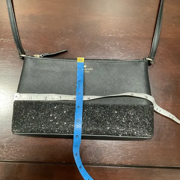 KATE SPADE BLACK‎ FLASH GLITTER CROSSBODY BAG - Image 3