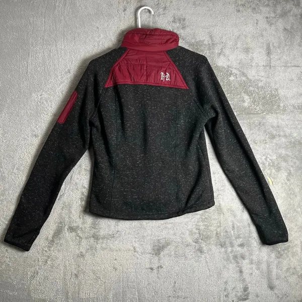 Harley Davidson Small Red Black Lightweight Full Zip Jacket Motorcycle Biker - Image 3