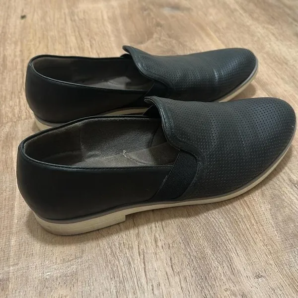 EUROSOFFT x SOFFT | Faux Leather Black Vernelle Slip-on Comfort‎ Loafers, 10M - Image 4