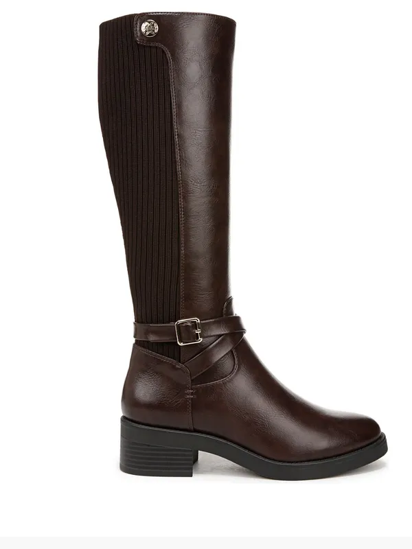 LifeStride Women's Brittany Knee High riding brown Boots NEW size 8.5 Wide - Image 2