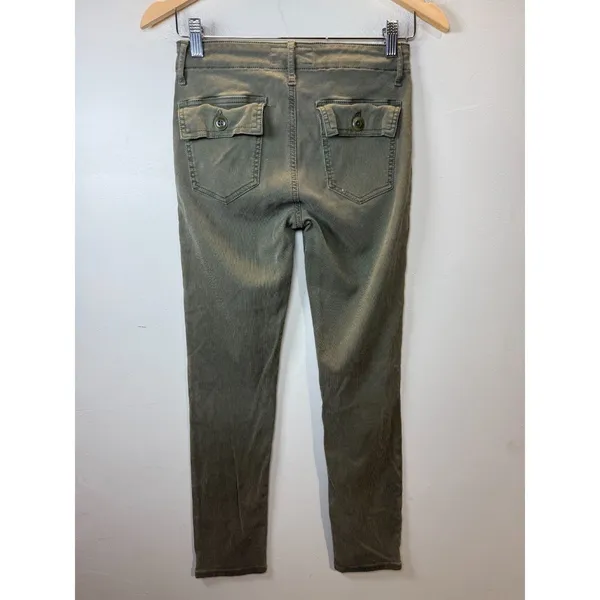 The Great The Army Crop Pants Women 24 Green Utility Cargo Trousers - Image 5