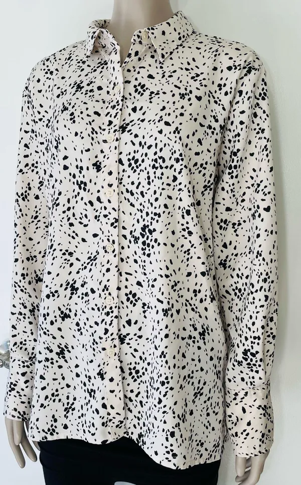 Satin Long Sleeve Button Up Blouse - Image 5