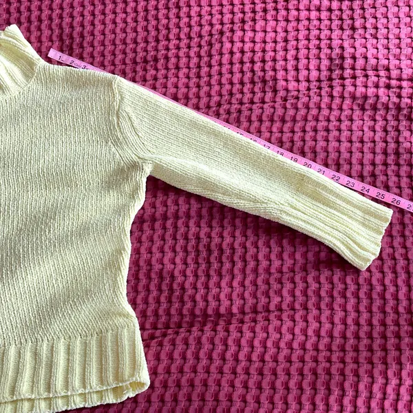 Women’s Philosophy Republic Clothing Yellow Turtleneck Sweater Ribbed Knit Size S - Image 9
