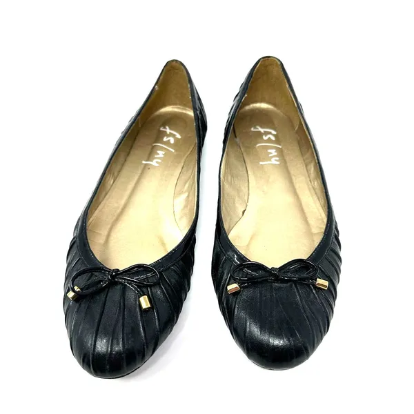 fs/ny Size 6 Flats Black Ballet Slip on Bow Tie Solid Casual Everyday‎ Basic - Image 10