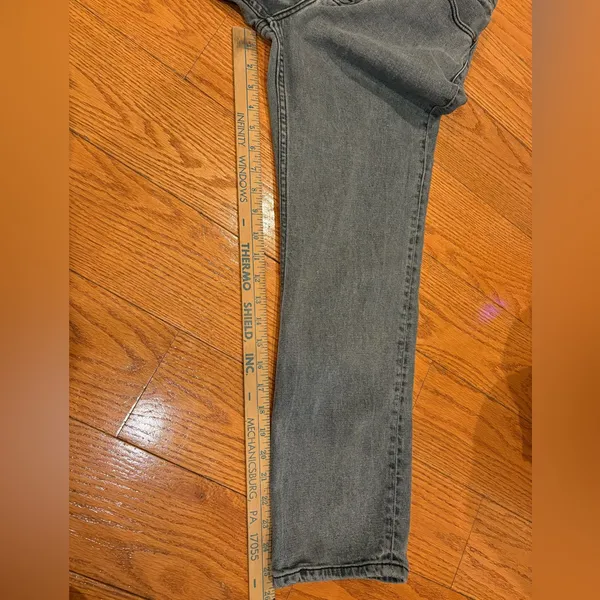 Abercrombie & Fitch The Ankle Straight Ultra High Rise Jeans Gray Wash Size 29/8 - Image 3