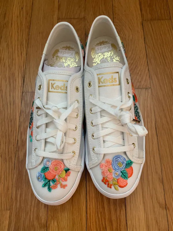 Keds Floral Embroidered  Shoes - Image 3