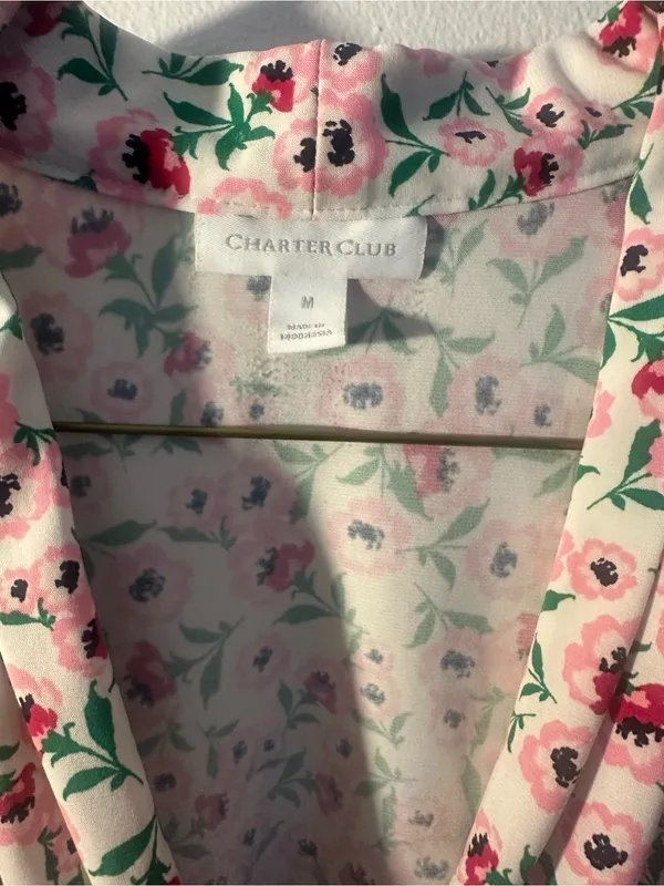 Charter Club floral blouse medium - Image 3